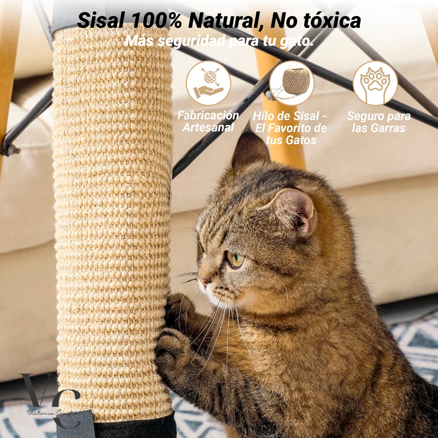 Pack 2 Alfombrillas Rascadoras de Sisal