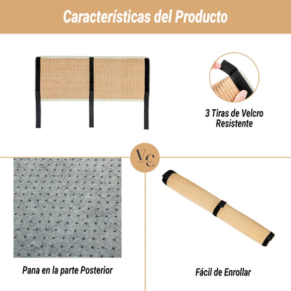 Pack 2 Alfombrillas Rascadoras de Sisal